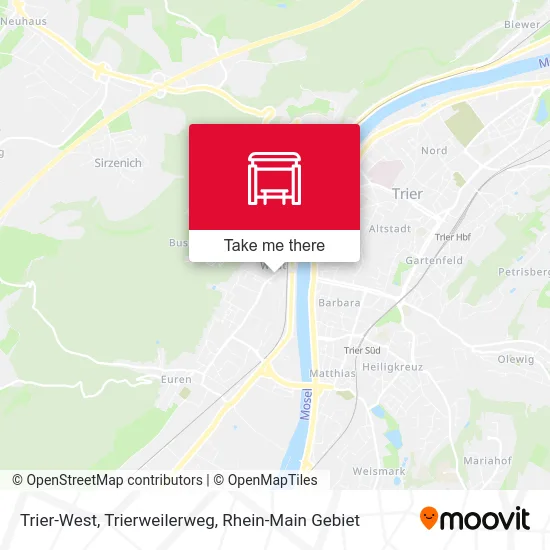 Карта Trier-West, Trierweilerweg