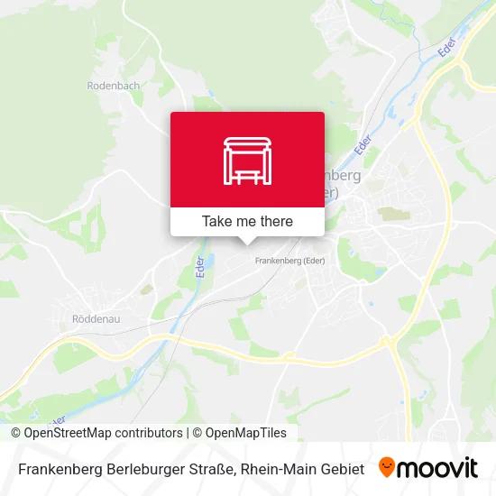 Карта Frankenberg Berleburger Straße