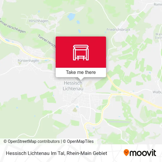 Карта Hessisch Lichtenau Im Tal
