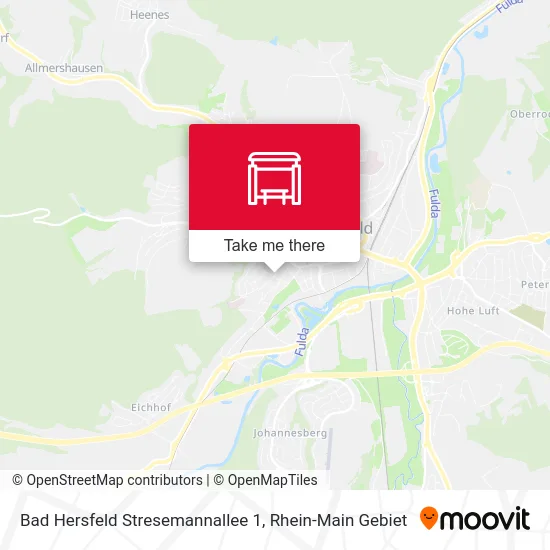Карта Bad Hersfeld Stresemannallee 1