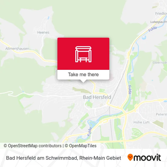 Карта Bad Hersfeld am Schwimmbad