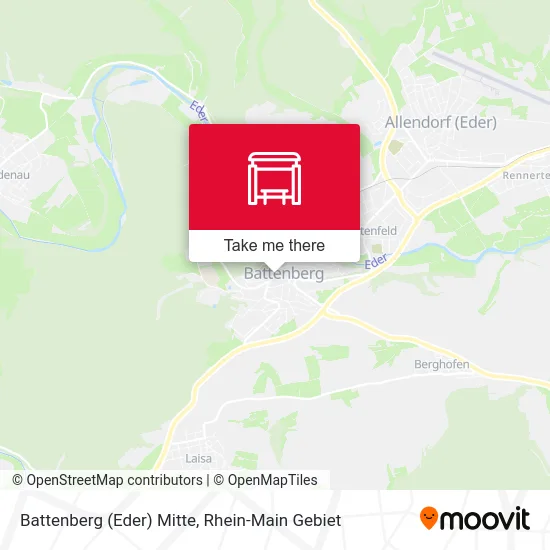 Карта Battenberg (Eder) Mitte