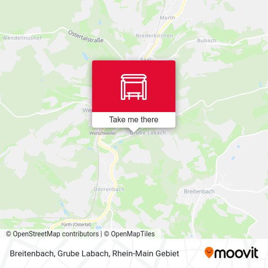 Карта Breitenbach, Grube Labach