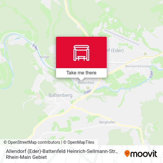 Карта Allendorf (Eder)-Battenfeld Heinrich-Sellmann-Str.