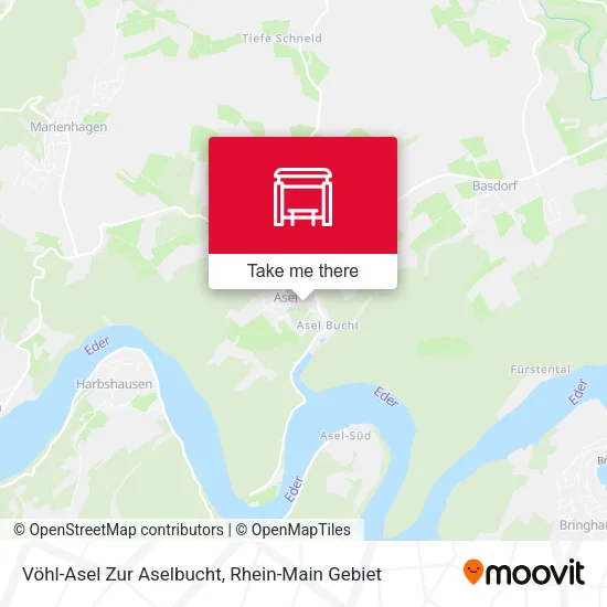 Карта Vöhl-Asel Zur Aselbucht