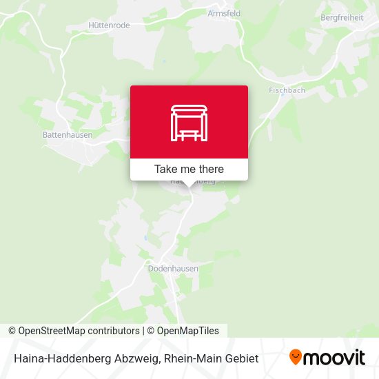 Карта Haina-Haddenberg Abzweig