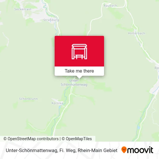 Карта Unter-Schönmattenwag, Fi. Weg