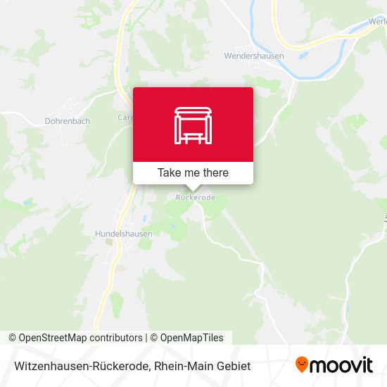 Карта Witzenhausen-Rückerode