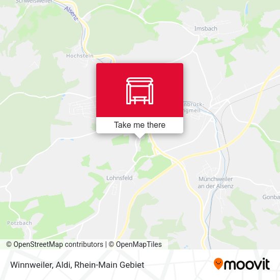 Карта Winnweiler, Aldi