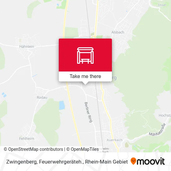 Карта Zwingenberg, Feuerwehrgeräteh.