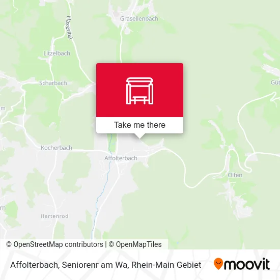 Карта Affolterbach, Seniorenr am Wa