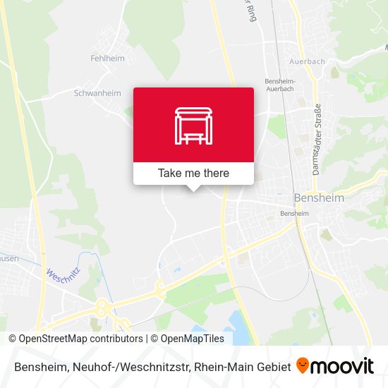 Карта Bensheim, Neuhof-/Weschnitzstr