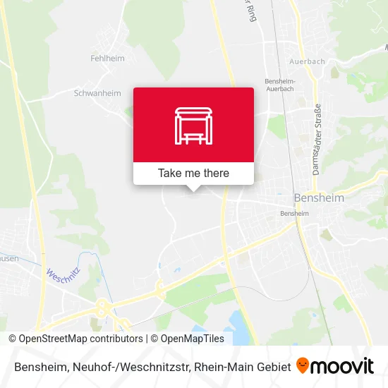 Карта Bensheim, Neuhof-/Weschnitzstr