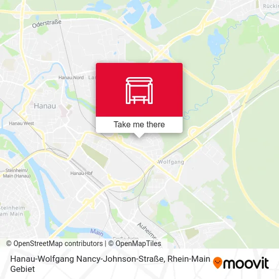 Карта Hanau-Wolfgang Nancy-Johnson-Straße