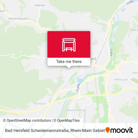 Карта Bad Hersfeld Scheidemannstraße
