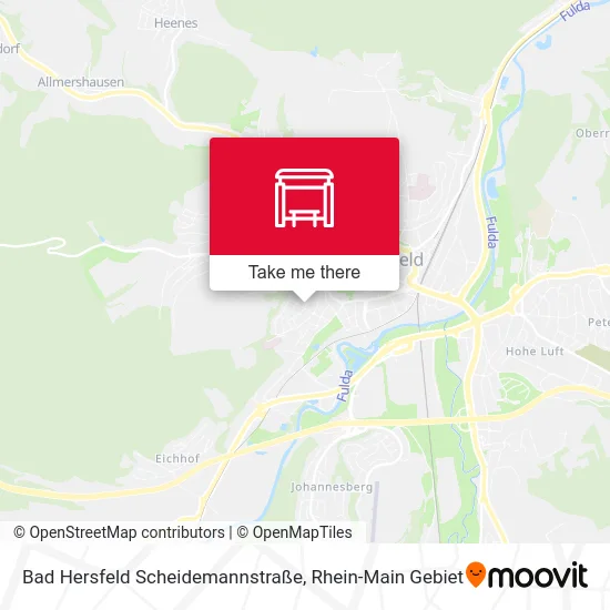 Карта Bad Hersfeld Scheidemannstraße