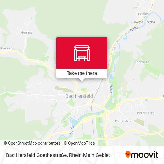 Карта Bad Hersfeld Goethestraße