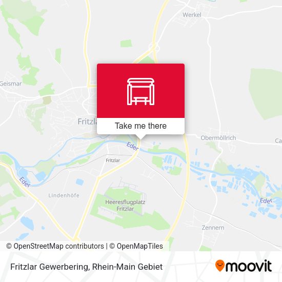 Карта Fritzlar Gewerbering