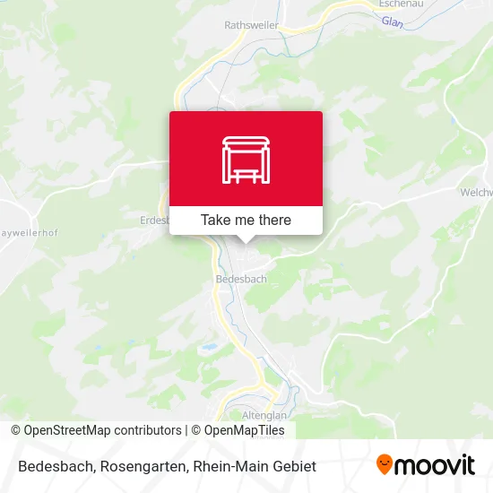 Карта Bedesbach, Rosengarten