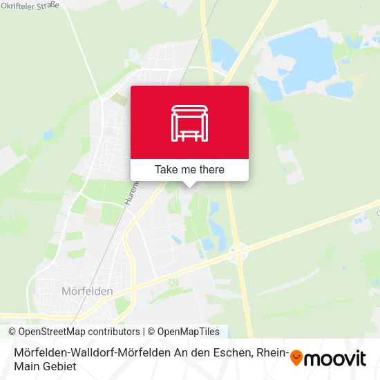 Карта Mörfelden-Walldorf-Mörfelden An den Eschen