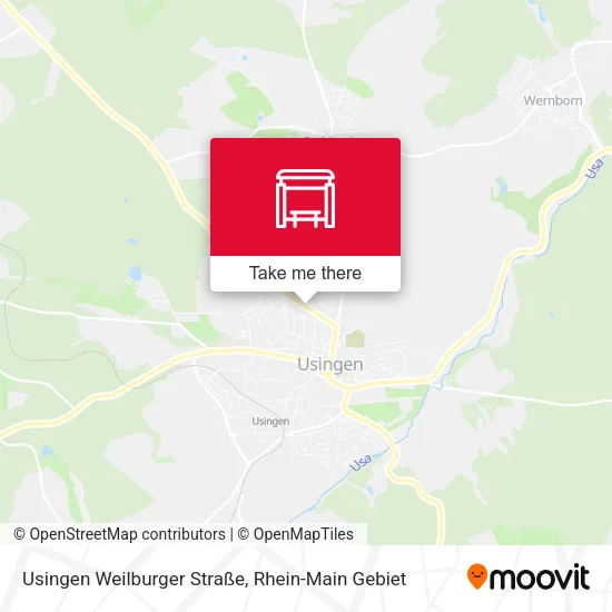 Карта Usingen Weilburger Straße