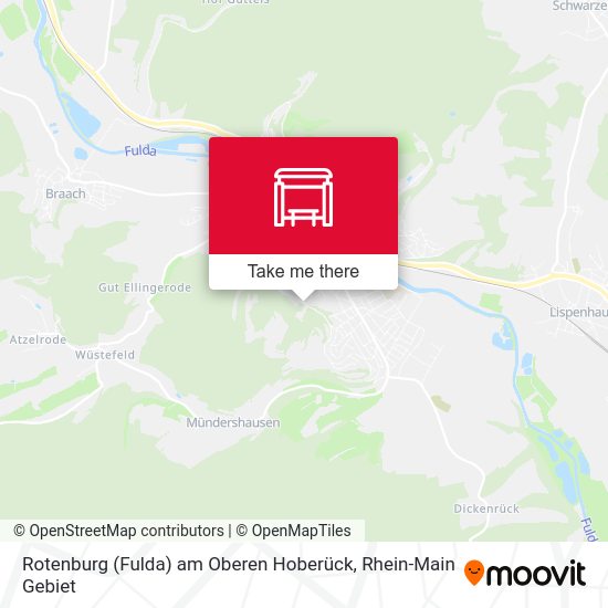 Карта Rotenburg (Fulda) am Oberen Hoberück
