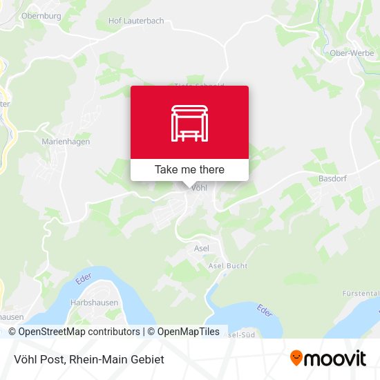 Карта Vöhl Post