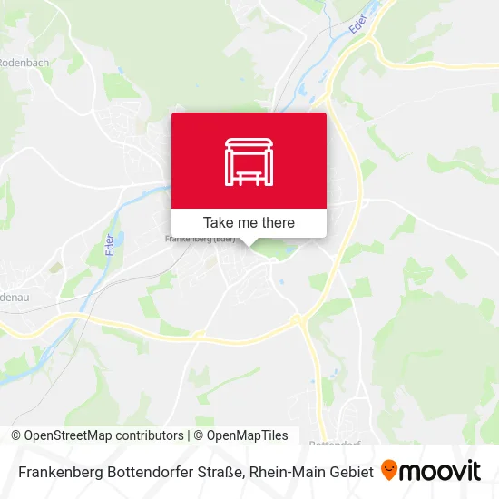 Карта Frankenberg Bottendorfer Straße