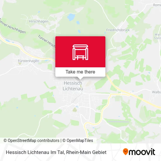 Карта Hessisch Lichtenau Im Tal