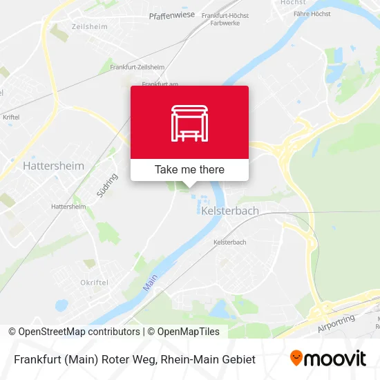 Карта Frankfurt (Main) Roter Weg