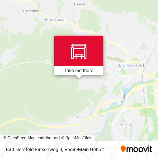 Карта Bad Hersfeld Finkenweg 3