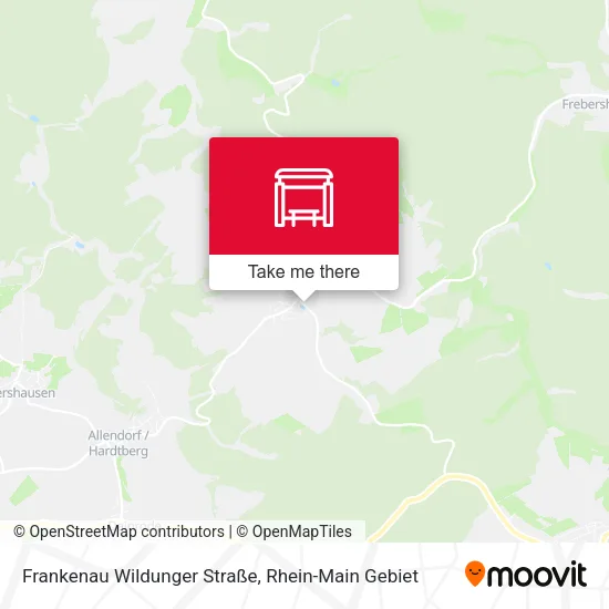 Карта Frankenau Wildunger Straße