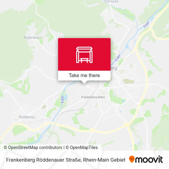Карта Frankenberg Röddenauer Straße