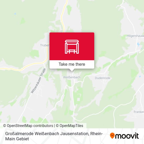 Карта Großalmerode Weißenbach Jausenstation