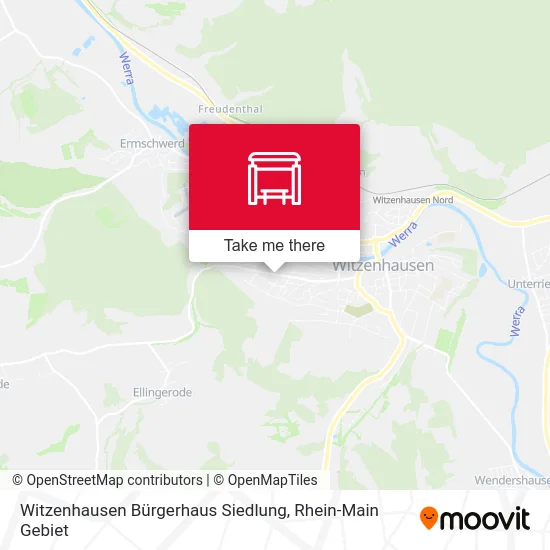 Карта Witzenhausen Bürgerhaus Siedlung