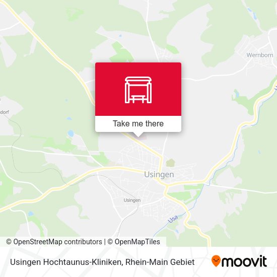 Карта Usingen Hochtaunus-Kliniken