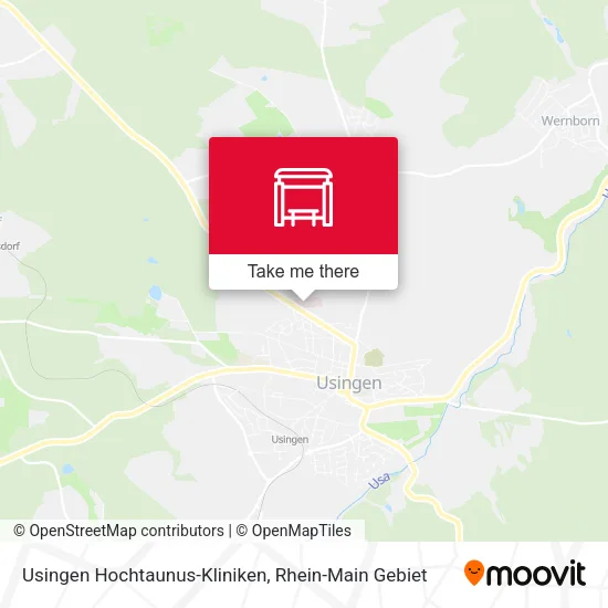 Карта Usingen Hochtaunus-Kliniken