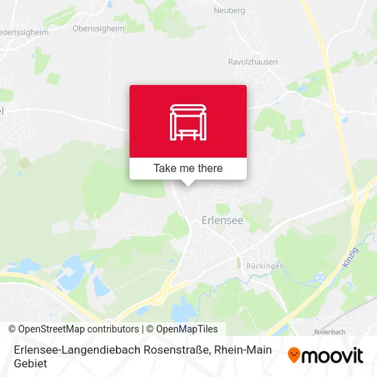 Карта Erlensee-Langendiebach Rosenstraße