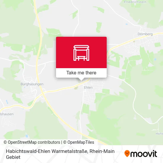 Карта Habichtswald-Ehlen Warmetalstraße