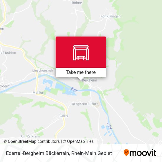 Карта Edertal-Bergheim Bäckerrain