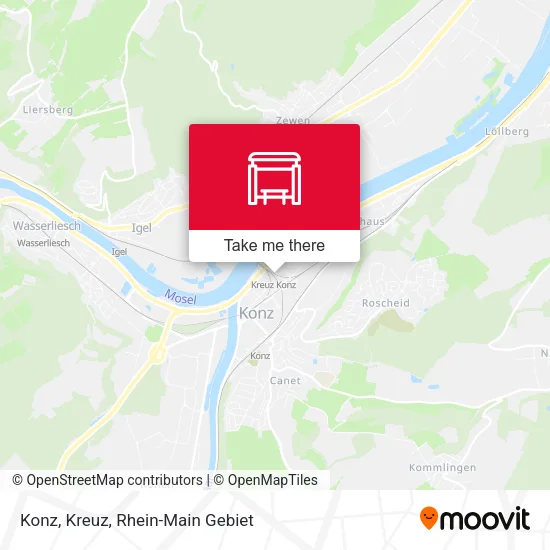 Карта Konz, Kreuz