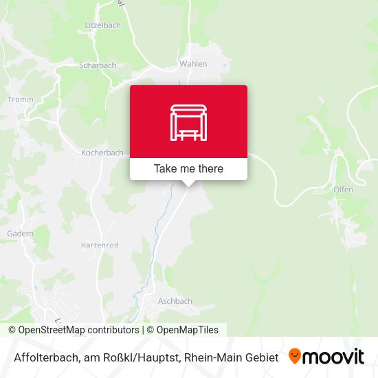 Карта Affolterbach, am Roßkl/Hauptst