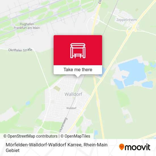 Карта Mörfelden-Walldorf-Walldorf Karree