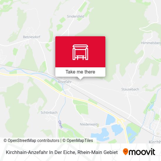 Карта Kirchhain-Anzefahr In Der Eiche