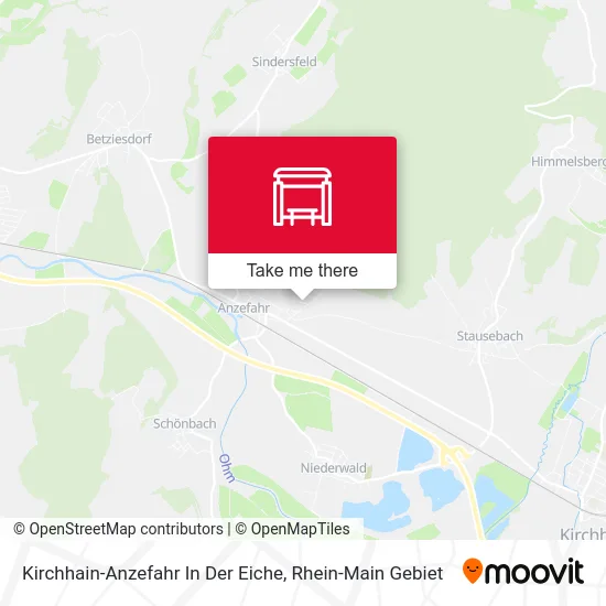 Карта Kirchhain-Anzefahr In Der Eiche