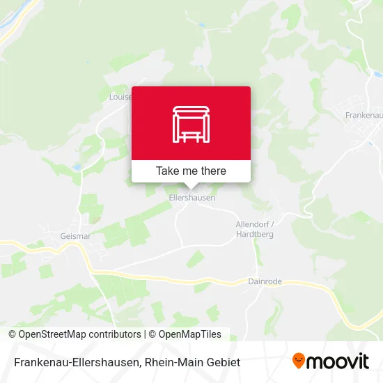 Карта Frankenau-Ellershausen