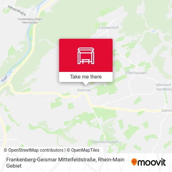 Карта Frankenberg-Geismar Mittelfeldstraße
