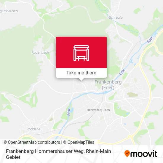 Карта Frankenberg Hommershäuser Weg