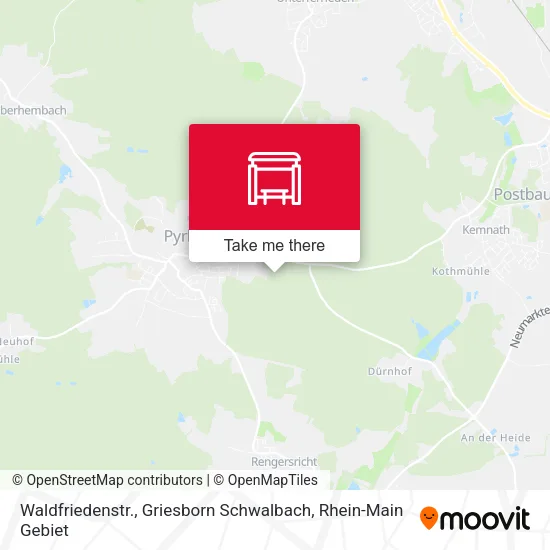 Карта Waldfriedenstr., Griesborn Schwalbach