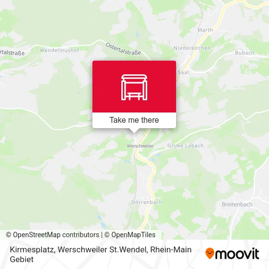 Карта Kirmesplatz, Werschweiler St.Wendel